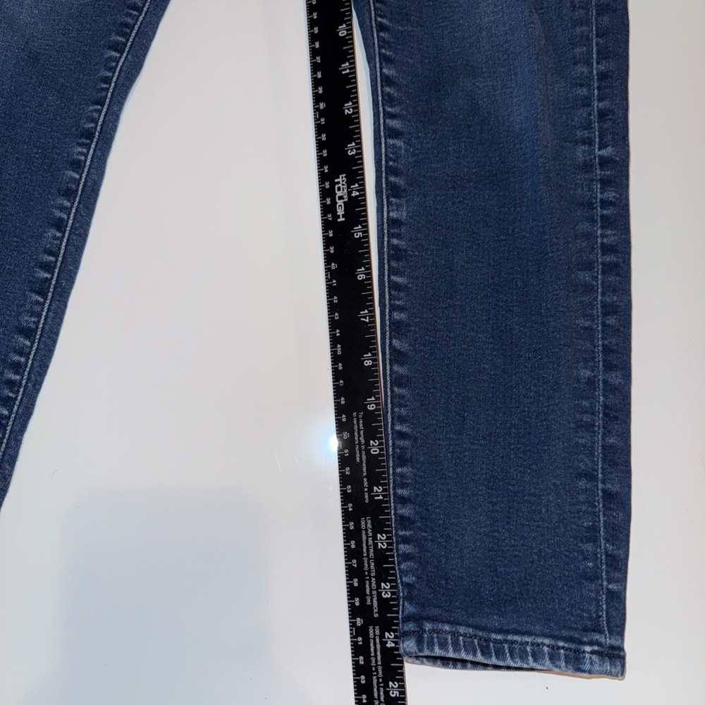 LOFT Women's Modern Skinny Jeans 30/10 Blue Dark Wash Denim Button Fly - Picture 5 of 11